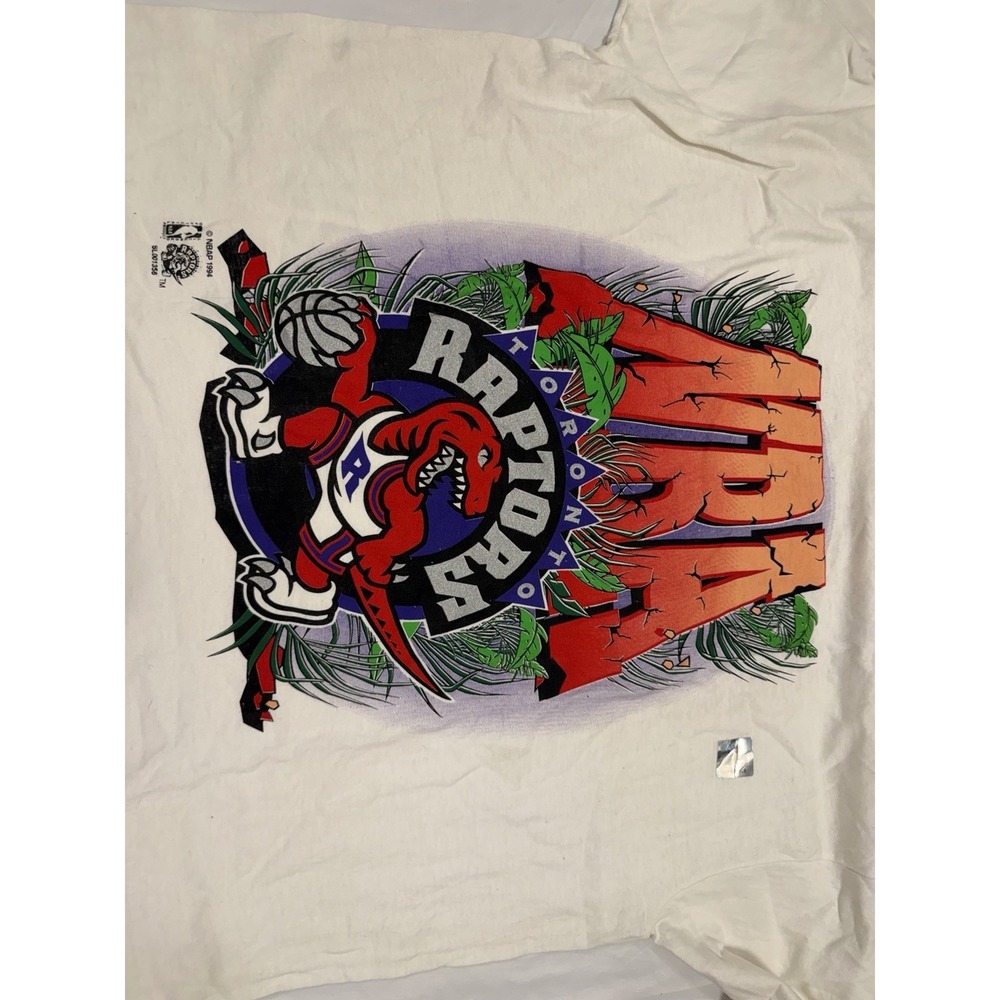 Vintage Nwt never worn Toronto Raptors  1994 Large T-shirt NBA Salem USA - Picture 4 of 13